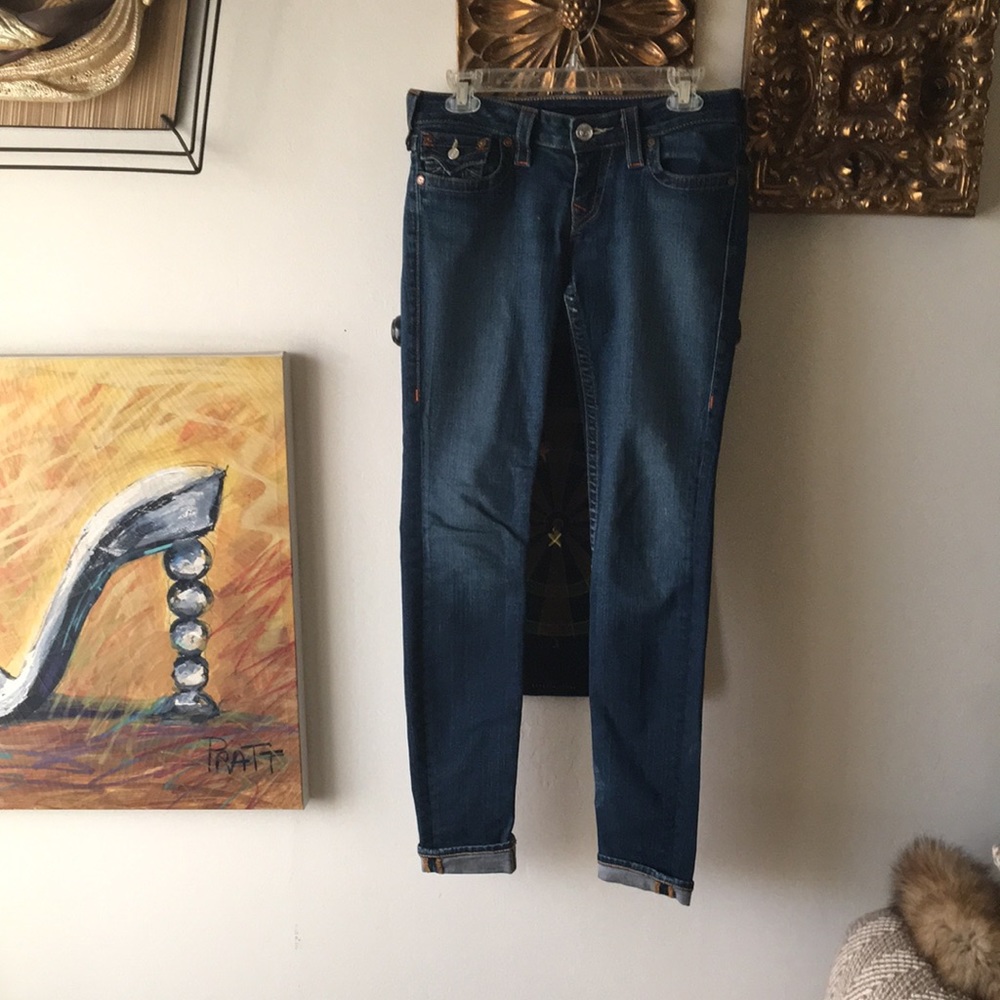 Brand Jeans, True Religion, Made In USA. Skinny Legs Jeans.